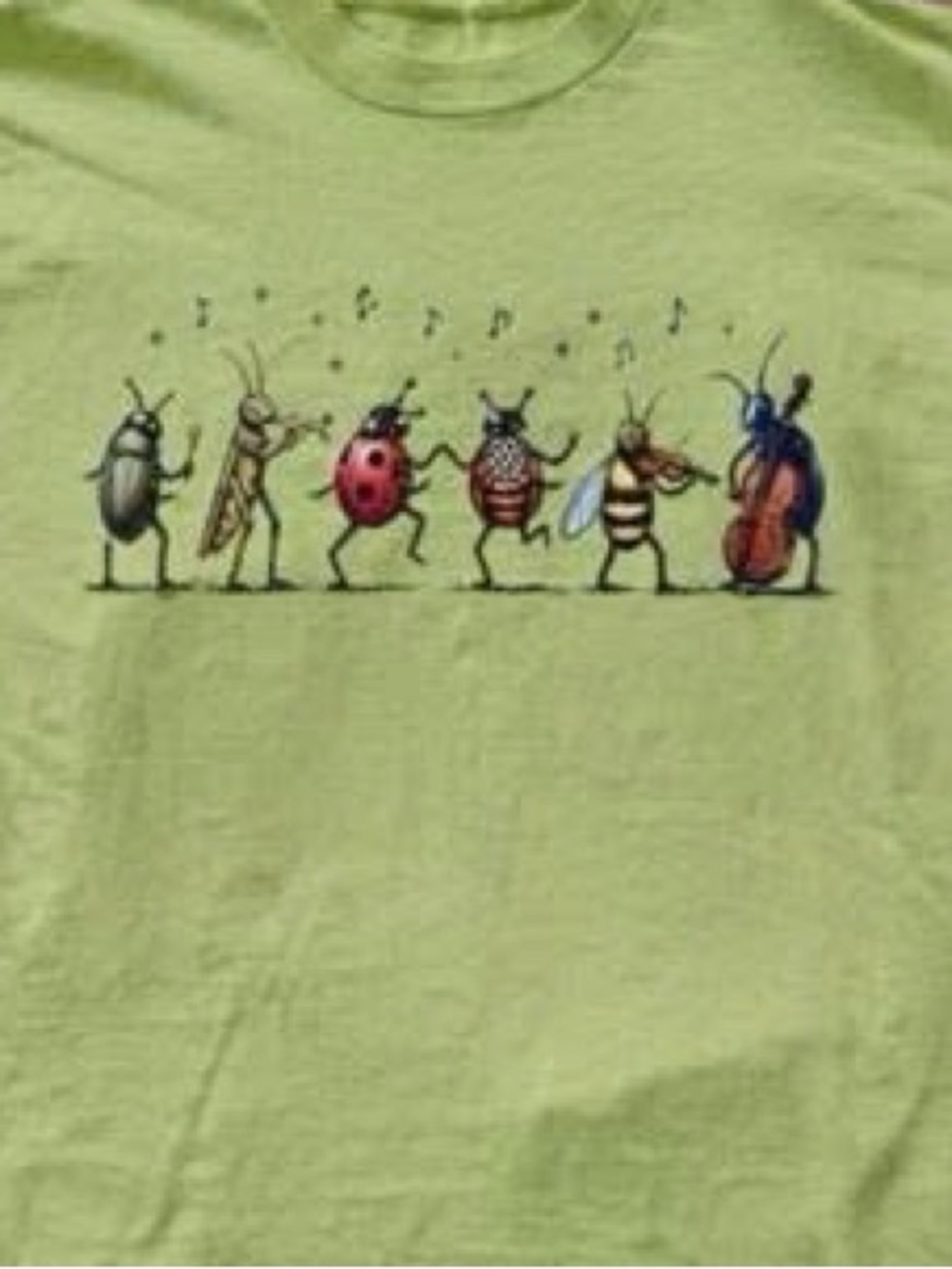 ' Lime Green Bug Band Graphic Tee - Picture 2 of 2